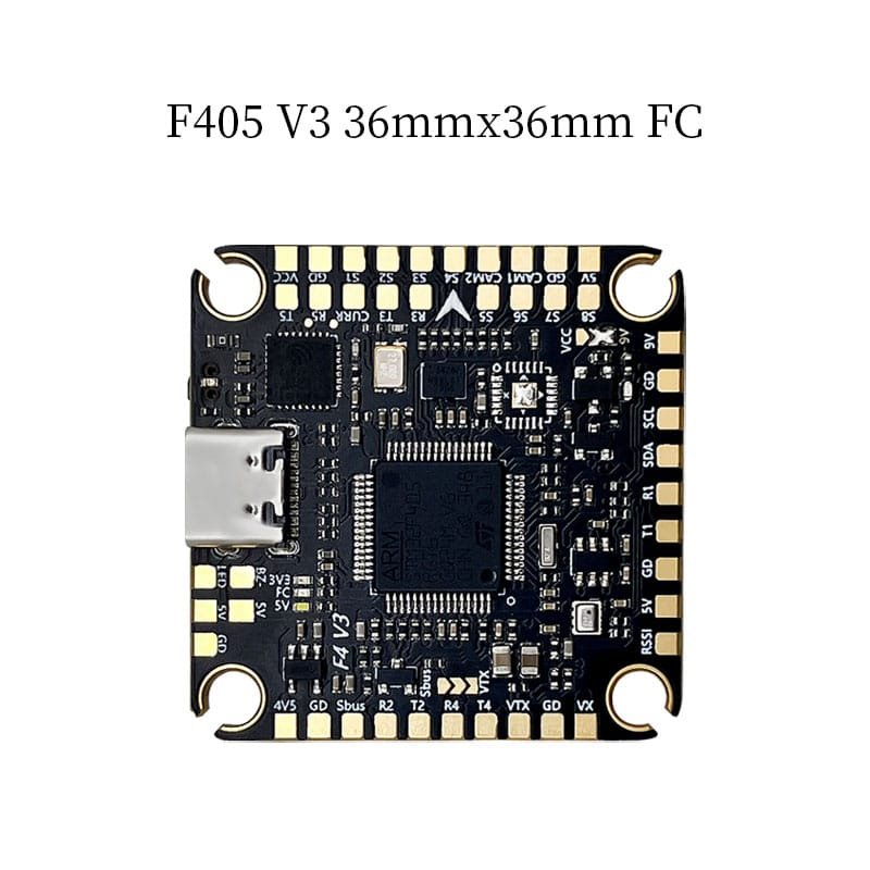 F405 vs F722 vs H743 flight controller guide D-F405 V3 board top view