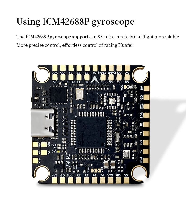 D-F405 V3 flight controller DJI Vista and Bluetooth tuning features
