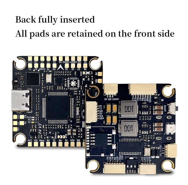 D-F405 V3 flight controller receiver protocol support ELRS CRSF DSMX