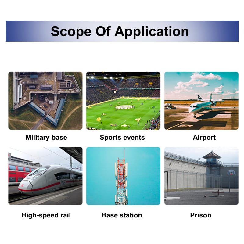 Fixed detection, positioning, detection and countermeasures equipment for unmanned aerial vehicles