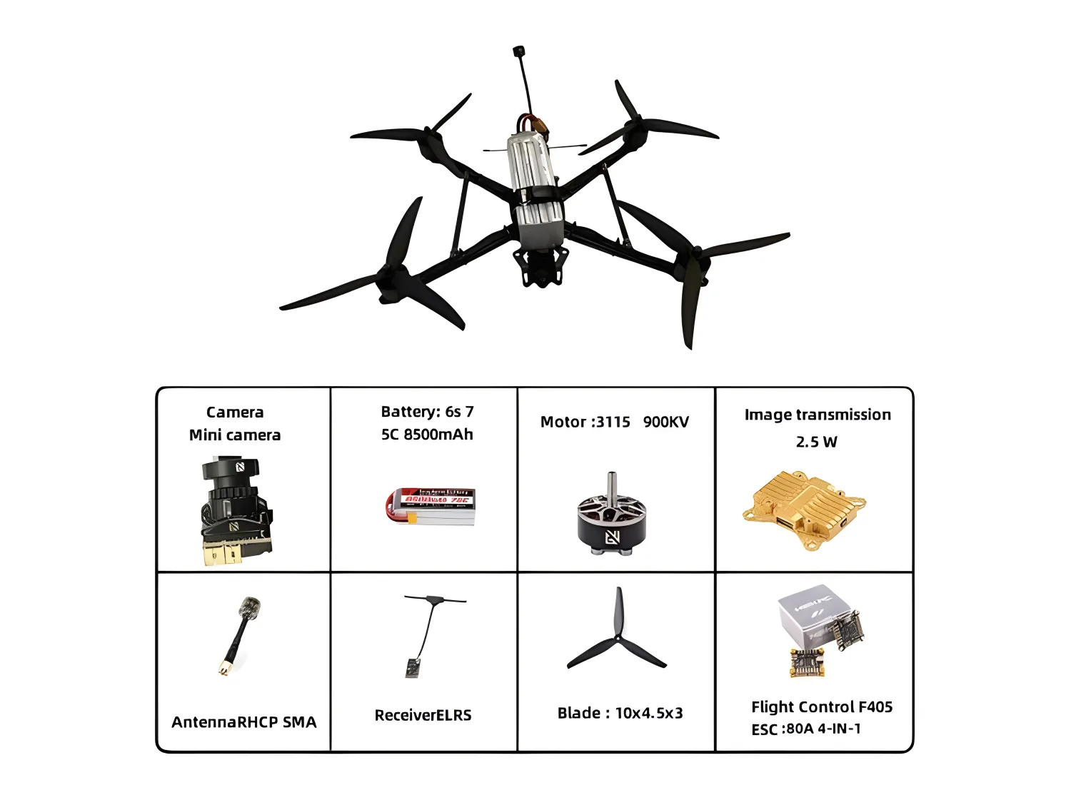 DA-010 10-inch traversing drone - uavauto.com 10-inch traversing drone