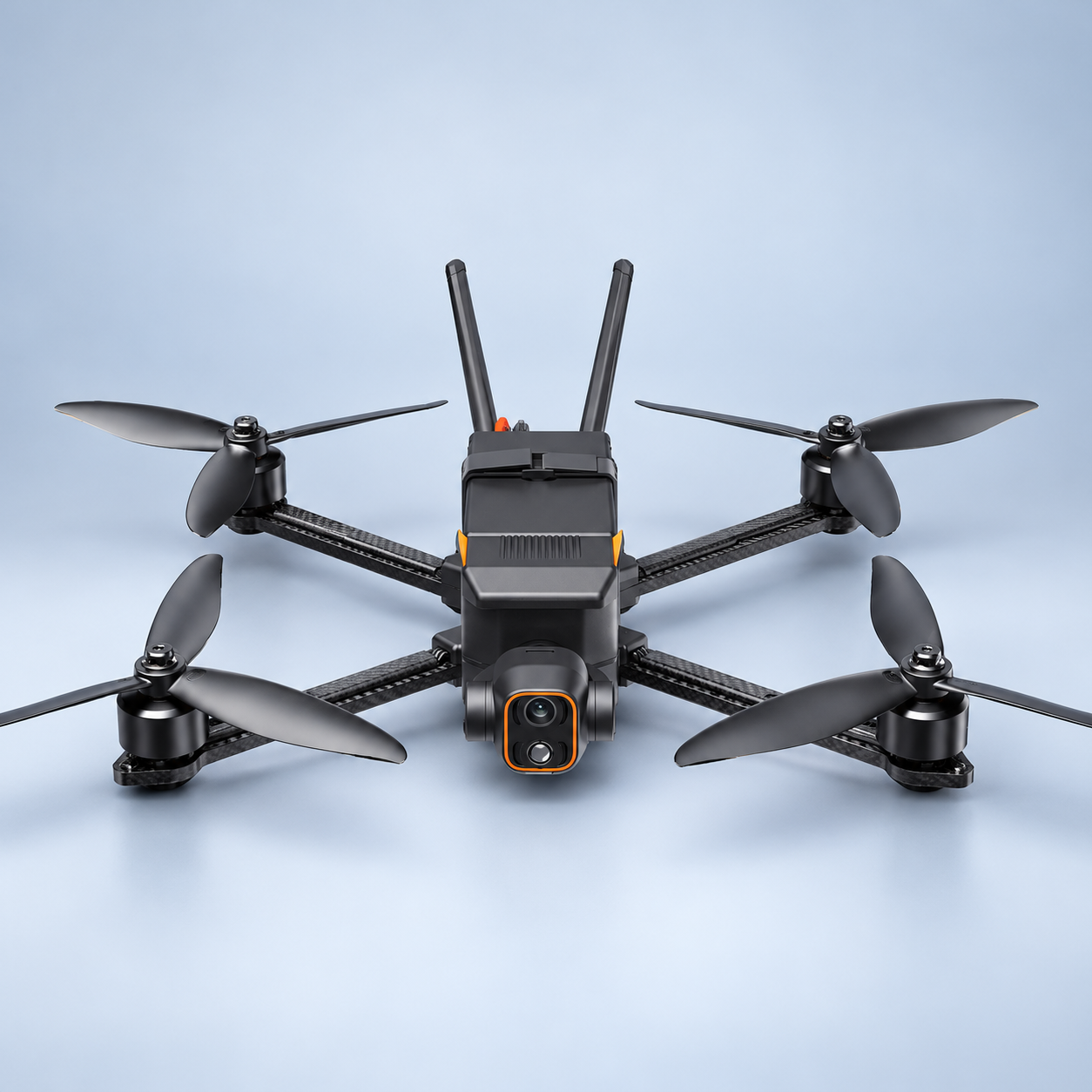 Carbon Fibre Fuselage Drone – Dynamic AI Tracking, 3KG Load