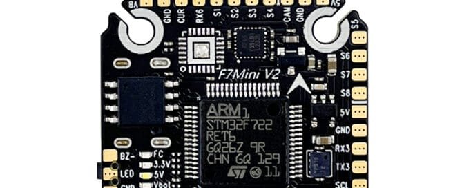 D-RC F722MINI V2 board with 8-channel motor output