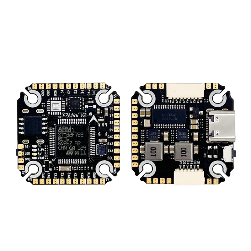 D-F722MINI V2 Flight Controller MPU6500/MPU6000 OSD Barometer 16M BlackBox for Racing Drone