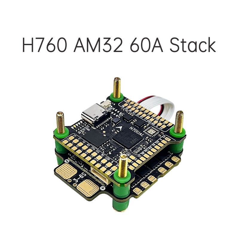 D-H760 Stack H7DUAL FC AM32 60A ESC 30X30mm for Racing Drone