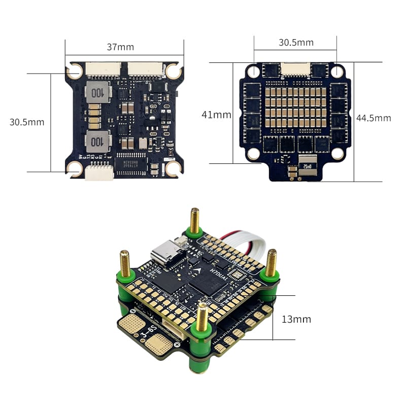 D-H760 Stack H7DUAL FC AM32 60A ESC 30X30mm for Racing Drone