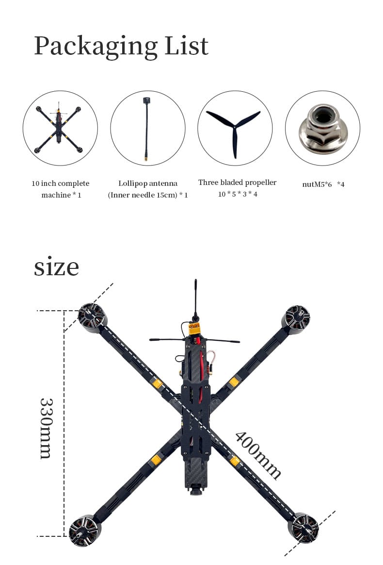 10-inch PNP traversal machine,3K Carbon Fibre Body