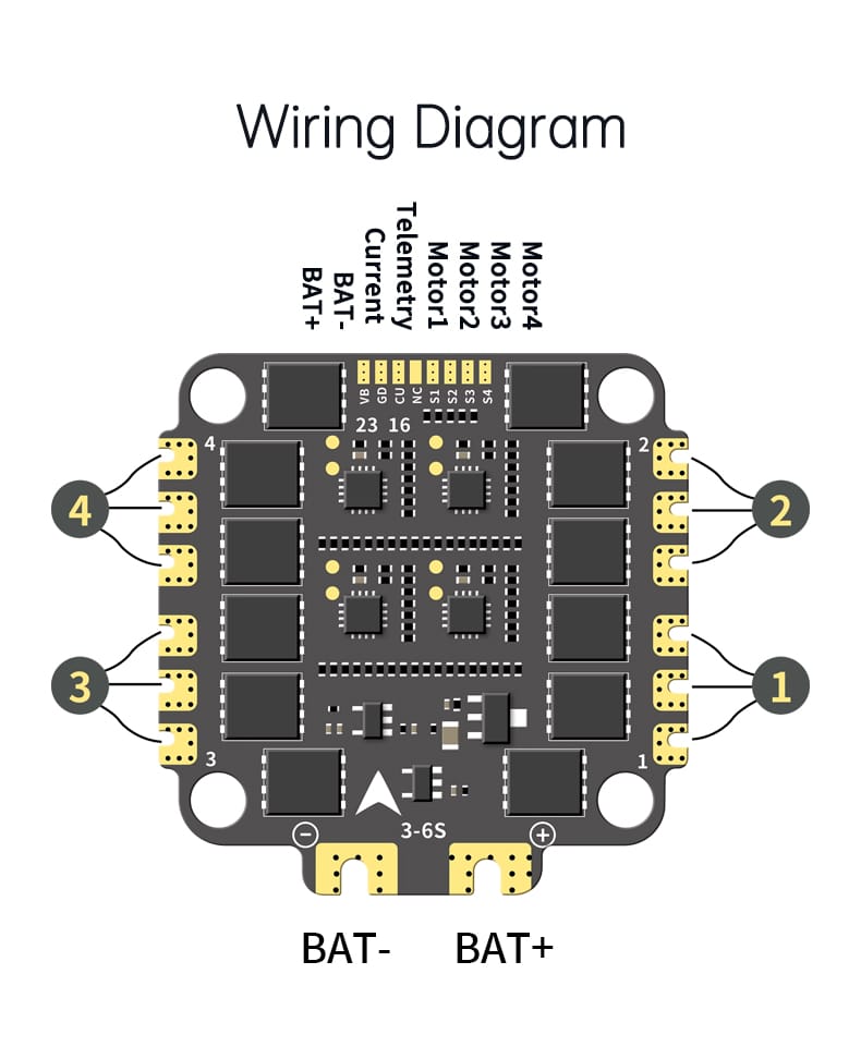 D-F460S V4 Stacd F405 V3 ICM42688 FC BLS 60A 4 in 1ESC 30x30mm 3-6S for FPV Freestyle Drone