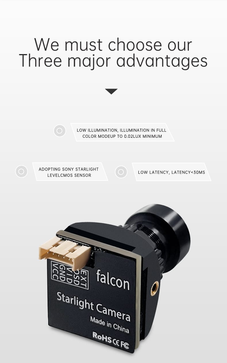 D-CT3 D-RC Falcon Starlight FPV Camera