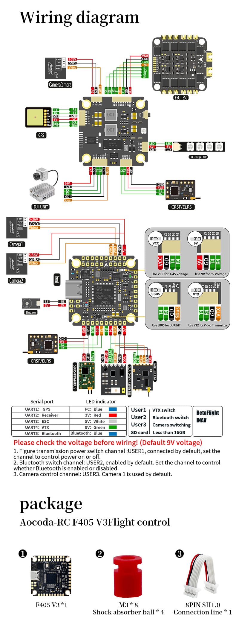 D-Rc F405 V3 Flight Control 