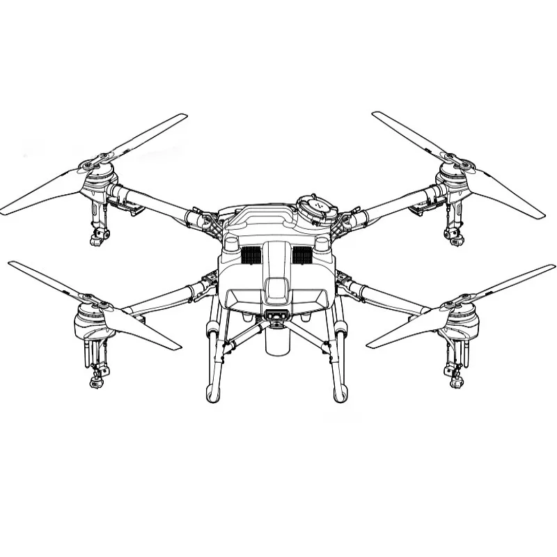 D-QX50 Grid Cleaning Drone technical four rotor illustration