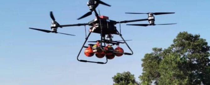 D-XF60-A Firefighting drones for high-altitude forest fire bomb deployment