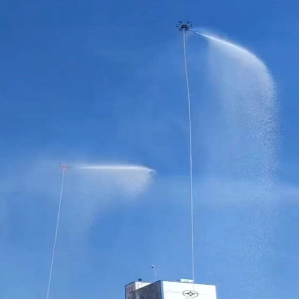 Urban Aerial Firefighting Drone: D-XF60-B High-Altitude Hose-Pulling Solution