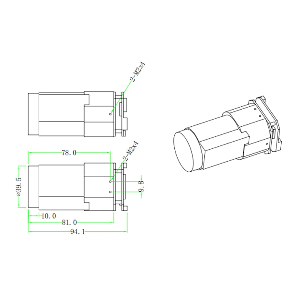 D-C4206UV OEM 6X Zoom Lens Mini Security CCTV IP Camera Module with Ai Function