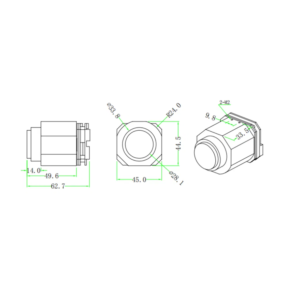 D-C4204UV 4MP 4X Zoom Smart Function Miniature Camera Module for Uav with Ai