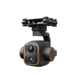 DA12 three-axis stable control dual light gimbal: intelligent dynamic tracking, integrated 2K visible light and thermal imaging