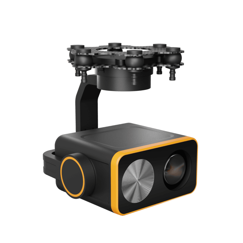 The DA20 is a high-performance, 22x zoom, three-axis stabilized gimbal system designed to provide excellent visual capabilities in various operational environments. It combines a powerful 1080p high-definition camera, a night vision spotlight, and robust triaxial stabilization, making it suitable for a wide range of applications, especially in challenging conditions like night-time or long-range surveillance.