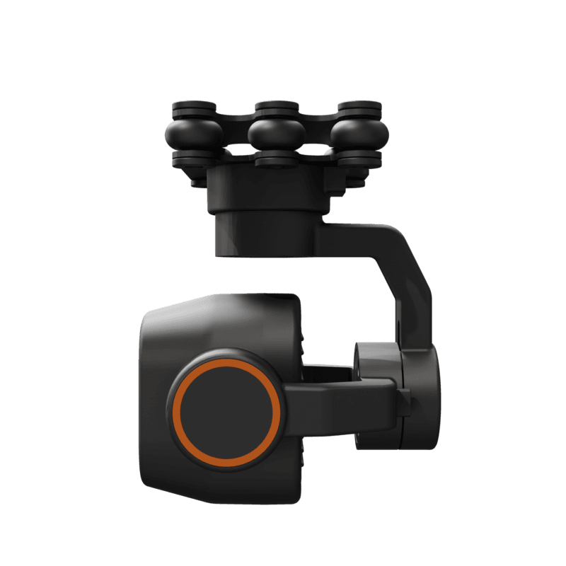 DA12 three-axis stable control dual light gimbal: intelligent dynamic tracking, integrated 2K visible light and thermal imaging