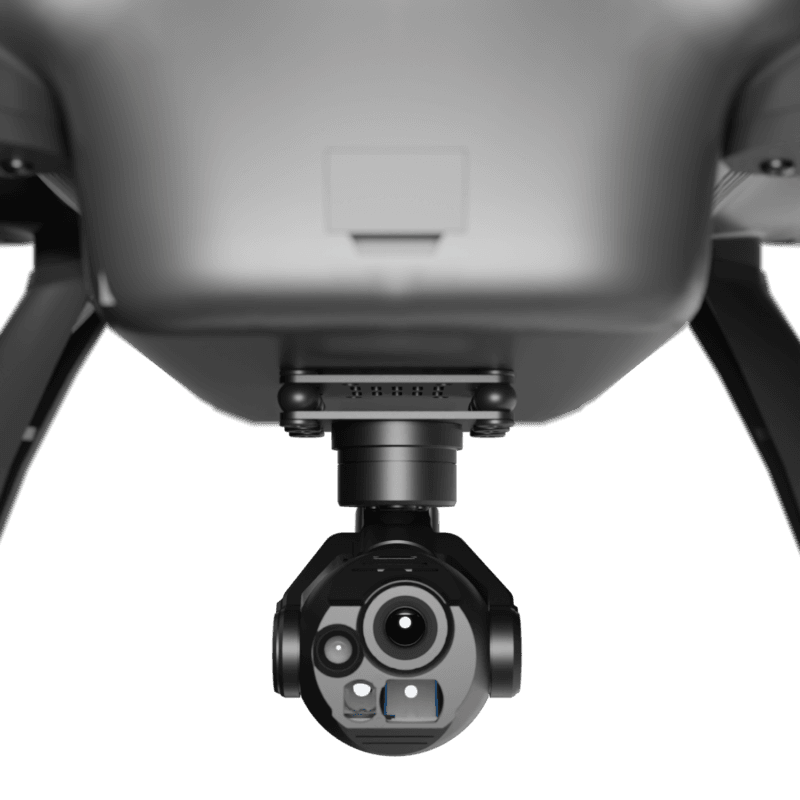 DA13 high-definition multifunctional three light gimbal, 5 million pixels, integrating thermal imaging and laser ranging, with precise ranging and intelligent tracking capabilities