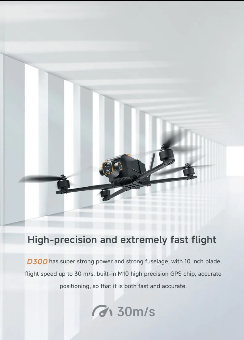 D300+DAG12 7 - uavauto.com Carbon Fibre Fuselage Drone - Dynamic AI Tracking, 3KG Load.