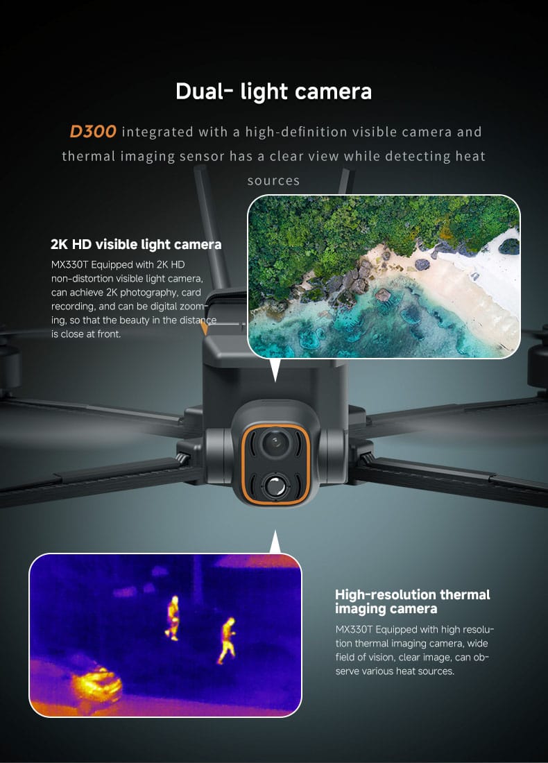 Carbon Fibre Fuselage Drone - Dynamic AI Tracking, 3KG Load.