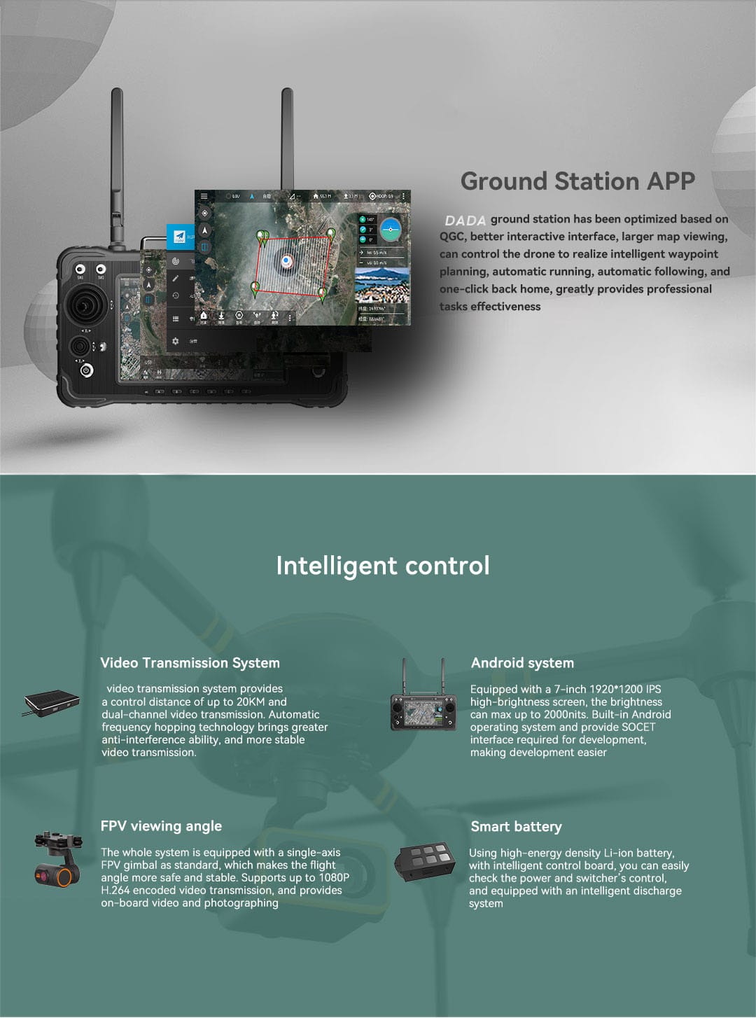 D600 drone: 20KM image transmission, 90 minute endurance, reshaping aerial operation experience