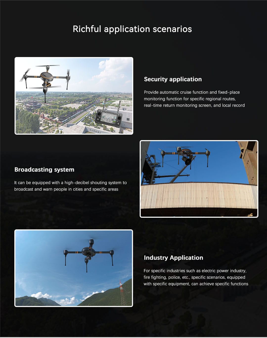 D600 drone: 20KM image transmission, 90 minute endurance, reshaping aerial operation experience