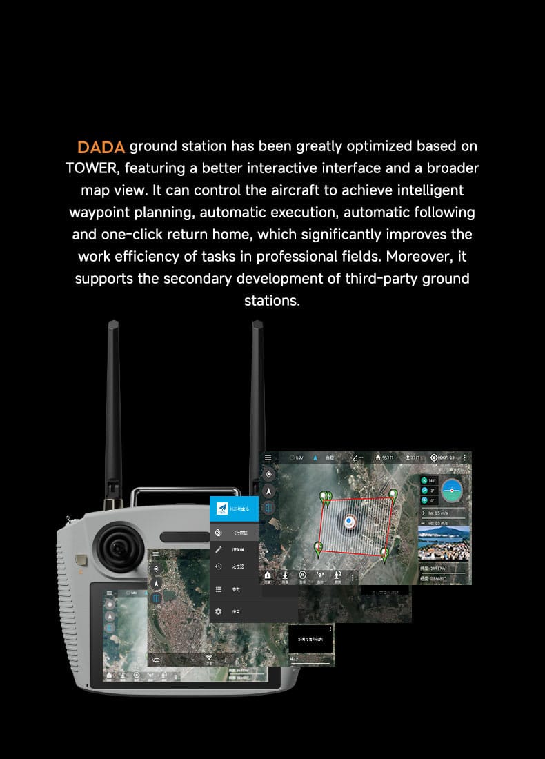 DAG12 high-definition long-distance remote control: Qualcomm chip+20KM transmission, 8-hour battery life, intelligent control preferred