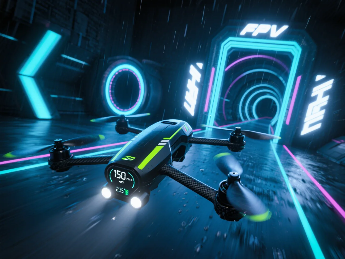 FPV Drone Racing: Achieving 150km/h Speed with Precision Control