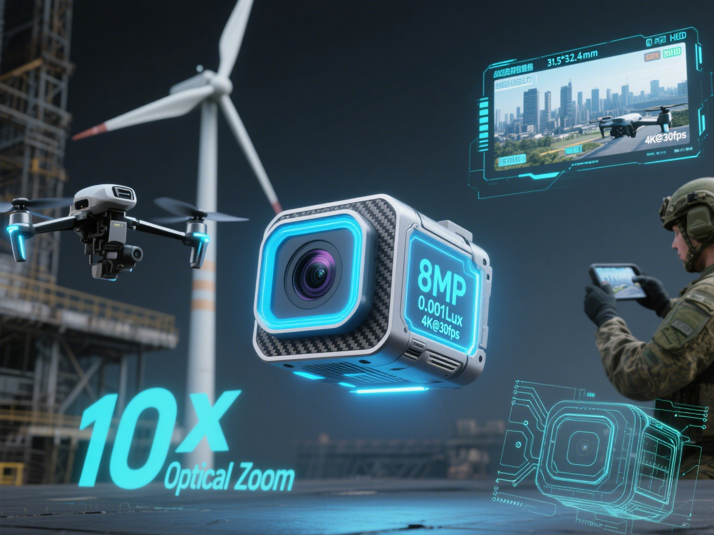 Industrial & Military-Grade UAV Camera Technology: D-C8110UV In-Depth Review