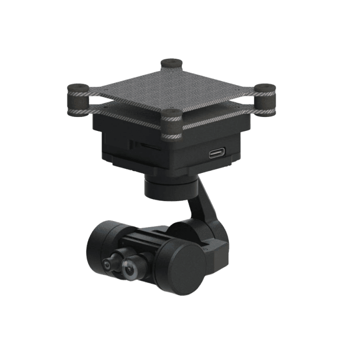 DC0 micro uav gimbal with 3 axis gimbal and 4K optical zoom