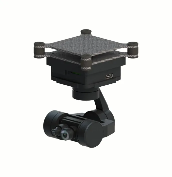 DC0 3-Axis Dual 4K EO Optical Zoom Micro UAV Gimbal Camera