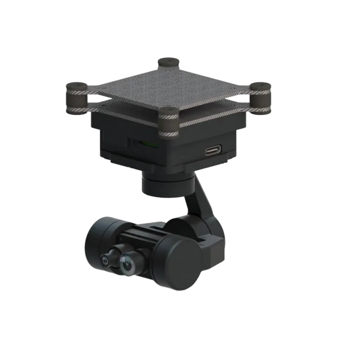 DC0 3-Axis Dual 4K EO Optical Zoom Micro UAV Gimbal Camera