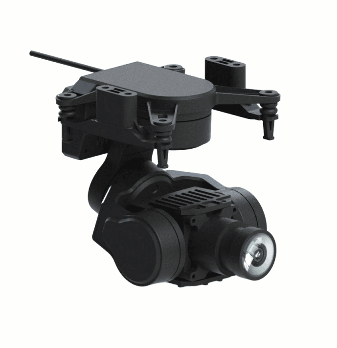 DC3 FHD EO Camera 3-Axis Micro UAV Gimbal for Target Tracking