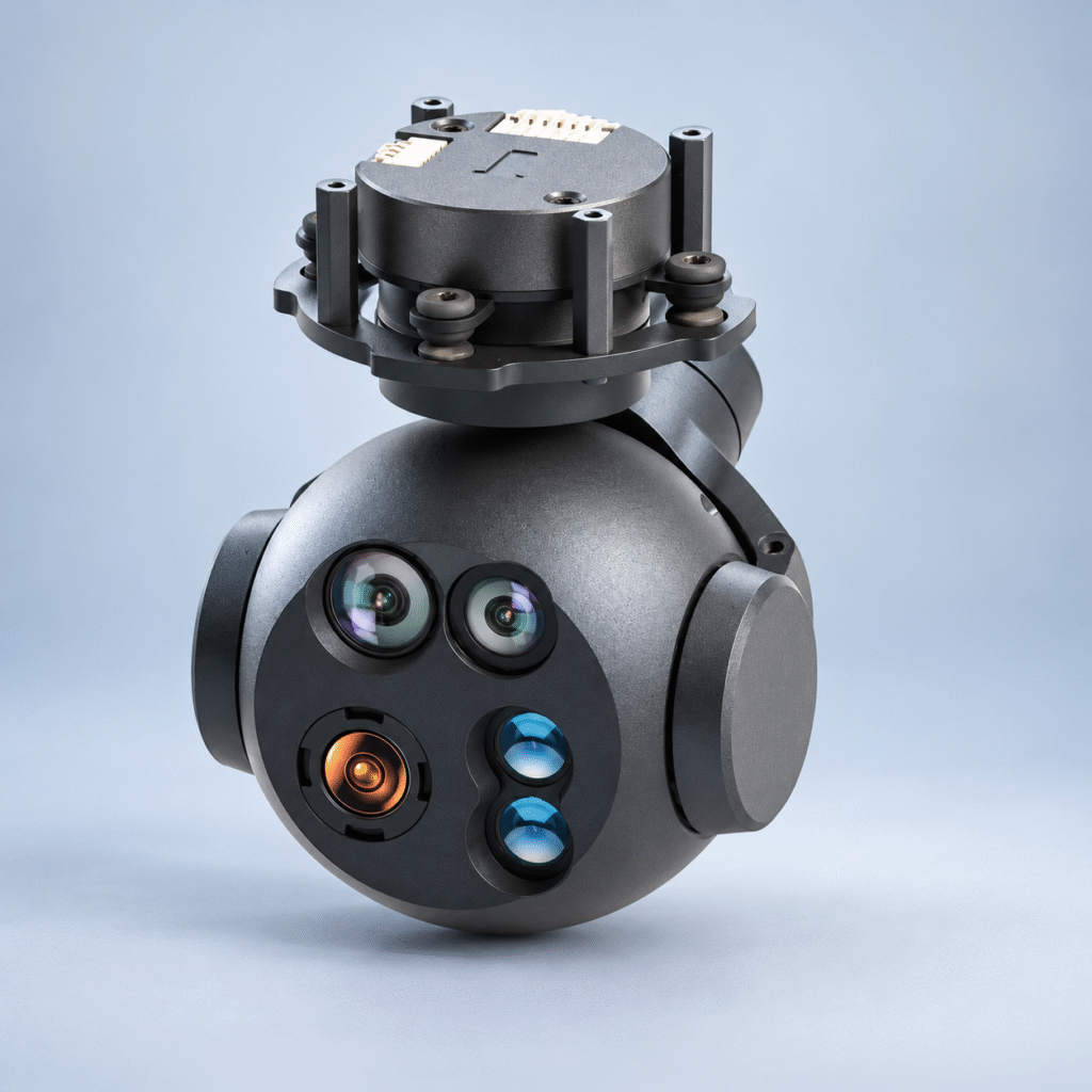 DX2 EO IR laser rangefinder stabilized gimbal