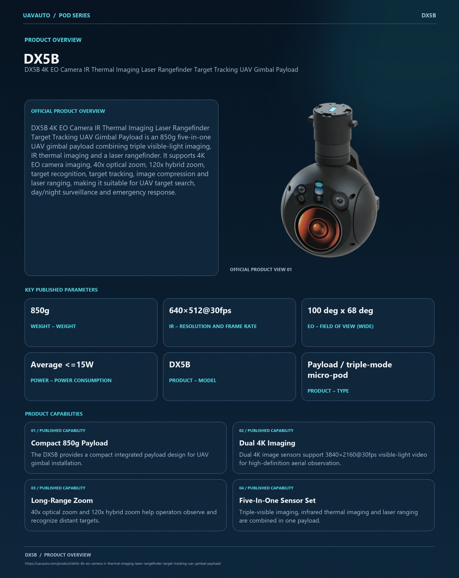 DX5B product information 2